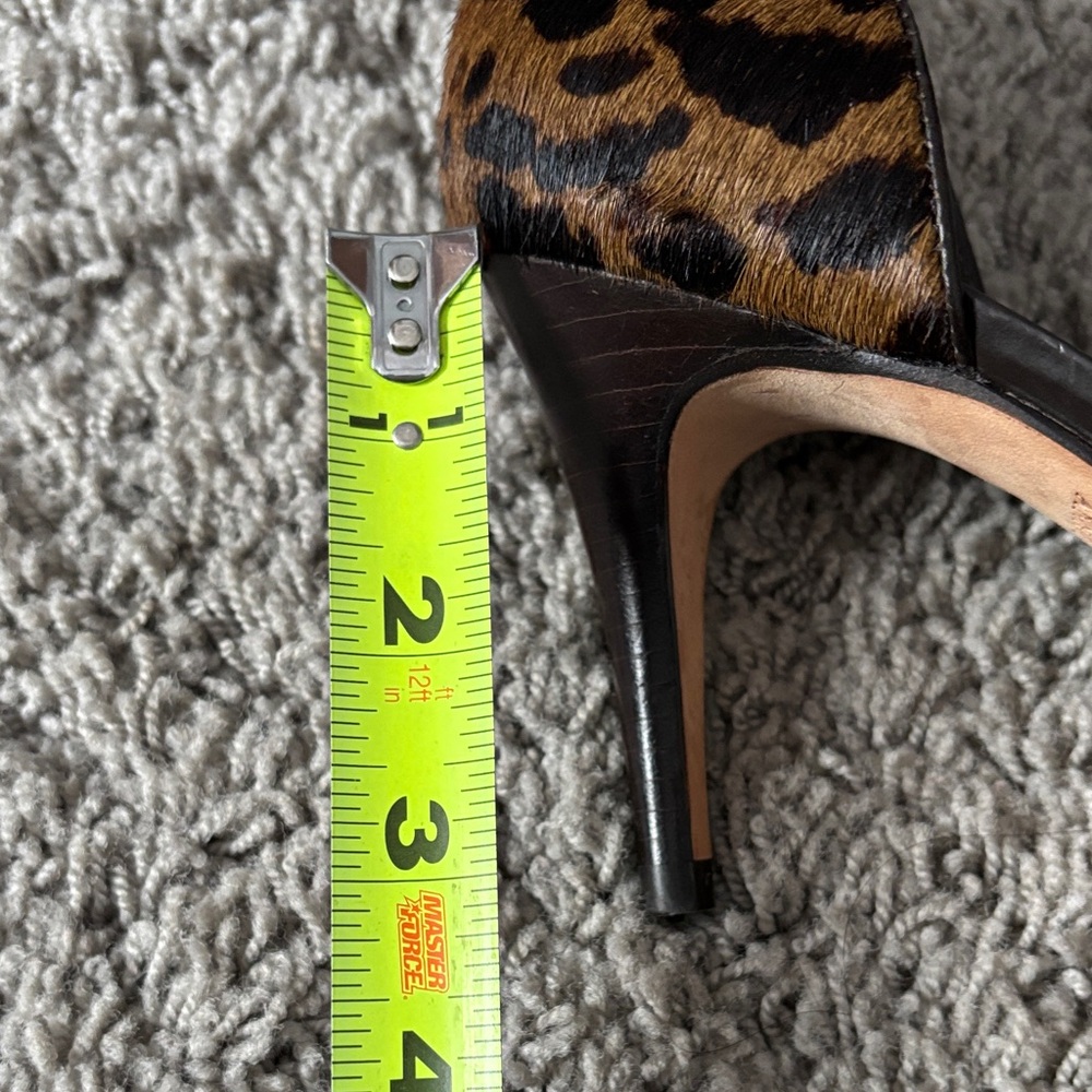 Ann Taylor Leopard Print Peep-Toe Heels - Picture 13 of 14